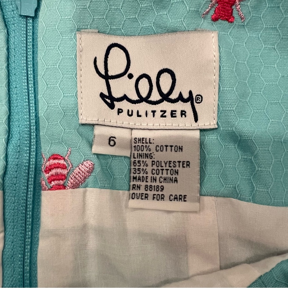 Lilly Pulitzer Baby Blue Dress Women’s Sz 6 - Picture 5 of 10